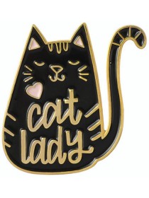 Cat Lady Enamel Pin